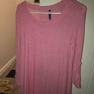 Pink flowy top